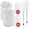 Evernary Caregiver Pager Wireless Call System Personal Alert Panic Button for Home Elderly Nurses Calling System and Emergency Button 2 Portable Pager 2 Transmitter