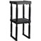 Svartur Adjustable Locker Shelf Organizer Back to School Essentials Locker Organizer for Girls Boys Expandable Height Width Stackable Durable Fits Most Standard Lockers Black Pack of 2