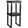 Svartur Adjustable Locker Shelf Organizer Back to School Essentials Locker Organizer for Girls Boys Expandable Height Width Stackable Durable Fits Most Standard Lockers Black Pack of 2
