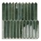 MOONFUN Green Long Hexagon Tile Peel and Stick Backsplash 10 Sheets SelfAdhesive Wall Tiles Stick on Back Splash for Kitchen Bathroom FireplaceRV1212
