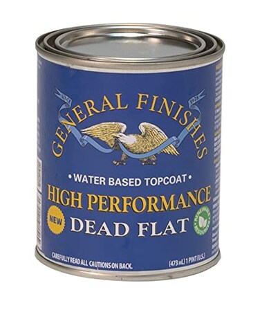 General Finishes High Performance Water Based Topcoat 1 Pint Dead Flat