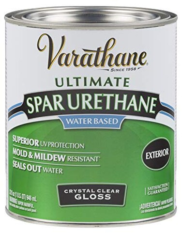 Varathane 250041H WaterBased Ultimate Spar Urethane Quart Gloss