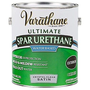 Rust-Oleum 1 gal RustOleum Brands 250231 Clear Varathane Diamond WaterBased Spar Urethane Satin
