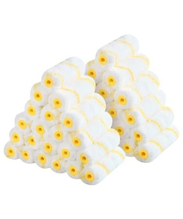 Bates Choice Bates Paint Roller Covers 48 Pack 4Inch Covers for Paint Roller 4 Inch Paint Roller Covers 4 Paint Roller Covers Covers for Paint Rollers 4 Inch 4 Inch Rollers for Painting Small Paint Ro