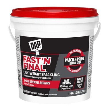 DAP FastN Final Lightweight Spackling 1 gal White
