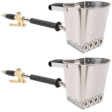 Beduan 4 Jet Pneumatic Cement Mortar Sprayer Gun Plaster Stucco Automatic Air Panting Tool for Wall 2pcs