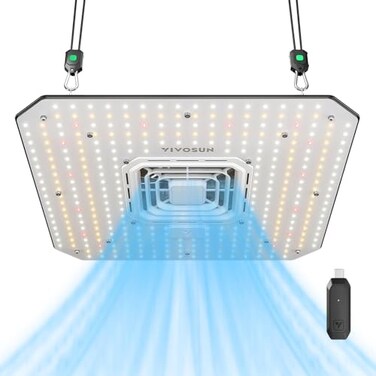 VIVOSUN AeroLight A150SE LED Grow Light 150W with Integrated Circulation Fan GrowHub Controller E25 Compatible with App and E42A 2x43x3 Coverage Establish an Intelligent Grow Environment