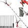 QNFANN 13ft Pole Saws for Tree Trimming Lightweight Stainless Steel Tree Trimmers Long Handle Pruner Tree Pruner Extendable Manual Pole Cutter for Yard Garden Patios Trees Branches Cutting