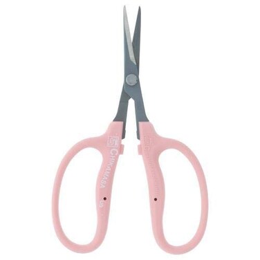 è¿‘æ­£ Chikamasa B500SRFP Curved Scissors with Fluorine Coating Pink