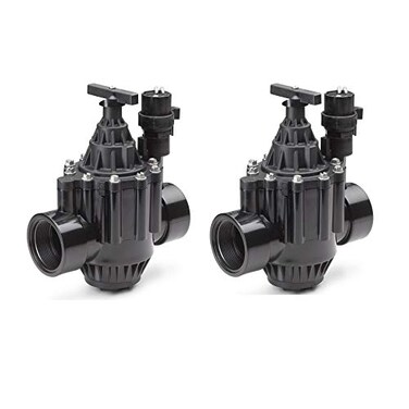 Rain Bird 100PGA 1 Inlet Inline Plastic Commercial Irrigation Valve 2 Pack