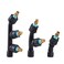 Aimela 3Piece Nozzle Set Adjustable for High Pressure Atomization Titanium Material Single Double Three Nozzle Combination