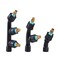 Aimela 3Piece Nozzle Set Adjustable for High Pressure Atomization Titanium Material Single Double Three Nozzle Combination