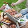 Outspell Small Protable Charcoal Grill Outdoor BBQ MINI Foldable Carbon Griller for camping 2 pack