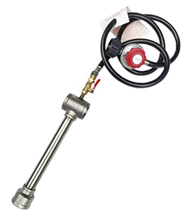 LSMIITTH Forge Gas BurnerGas Metal Melting Furnace Propane Gas Forge BurnerHigh Pressure CastIron Burner Head Burner Assembly Flame Control System Propane Burner Replacement Blacksmith Knife Making
