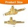 LEYURISE Gas Burner Valve 18 Mpt X 3827 Horizontal Split Valve Replacement Compatible with Jade Range Replace 4418500200 4 Pack