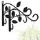 KABB 2 PCS Metal Hanging Hook Plants Brackets 12 Inch Iron Wall Mount Bracket Durable RustResistant Plant Hanger Hook for Hanging Plants Bird Feeder Wind Chimes Lantern
