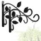 KABB 2 PCS Metal Hanging Hook Plants Brackets 12 Inch Iron Wall Mount Bracket Durable RustResistant Plant Hanger Hook for Hanging Plants Bird Feeder Wind Chimes Lantern