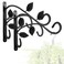 KABB 2 PCS Metal Hanging Hook Plants Brackets 12 Inch Iron Wall Mount Bracket Durable RustResistant Plant Hanger Hook for Hanging Plants Bird Feeder Wind Chimes Lantern