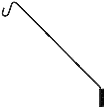 Juegoal Heavy Duty Deck Hook 25 Inch or 36 Inch Wall Mounted Extended Reach Deck Hook Wall Pole Plant Bracket for Hanging Bird Feeder Plants Suet Baskets Lanterns Wind Chimes