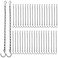 MOUYAT 40 Pack 10 Inch Black Plant Hanging Chains Heavy Duty Hanging Basket Chains with Hooks Plant Hanger Extender Chain for Baskets Bird Feeder Wind Chime