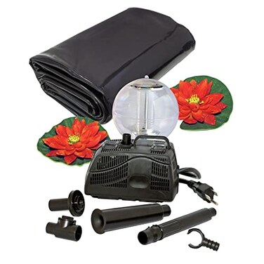 Koolatron 270 Gallon Pond Kit with Lighting Black KSPK270SL