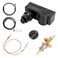 MOASKER Gas Fireplace Fire Pit Flame Failure Safety Control Valve Kit and Assembly Fire Pit Igniter Fire Pit Thermocouple Replacement Parts Push Button Ignition Kit for Fire Pit Gas Burner Ignition Sy