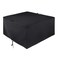 Unicook Square Fire Pit Cover 38 Inch Heavy Duty Waterproof Fire Table Cover Outdoor Firepit Protector with Drawstring and Handles All Weather Protection Black