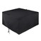 Unicook Square Fire Pit Cover 38 Inch Heavy Duty Waterproof Fire Table Cover Outdoor Firepit Protector with Drawstring and Handles All Weather Protection Black