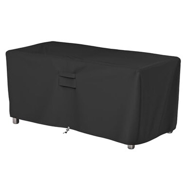 SHINESTAR Rectangle Fire Pit Cover Fits for 5456 Inch Gas Fire Table Waterproof and Windproof 56 x 26 x 24 Inches Black