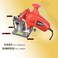 Konkell Electric Chainsaw Sharpener 250W HighSpeed Chain Grinder with Adjustable Angle HeavyDuty Mountable Red Sharpener for Chains from 14 to 38 Pitch