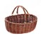KINGWILLOW Wicker Picnic Baskets with HandlesKingwillow Brown