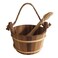Home Sauna Experience HSE Cedar Sauna Bucket Ladle 4L Red Cedar
