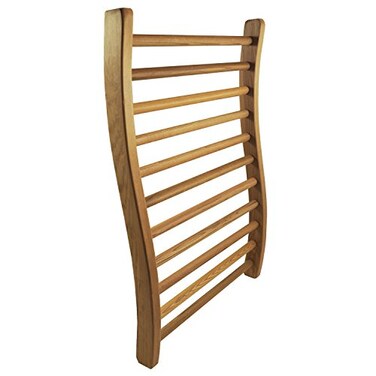 Home Sauna Experience HSE Canadian Red Cedar Ergonomic SShape Sauna Backrest Pack of 1