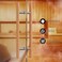 Ranbo 18 Solid Beech Wood Push Pull Door Handle 12 CTC BacktoBack AntiScald AntiFreeze for Sauna Spa Shower Barn Door