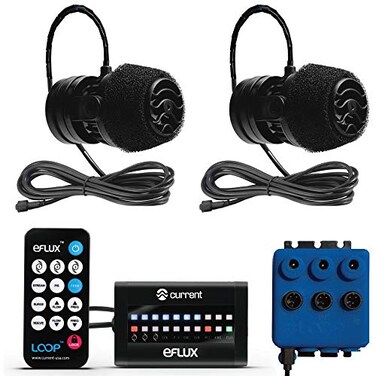 CURRENT Dual eFlux Aquarium Wave Pumps 2100gph Includes 2 Wave Maker Water Circulation Pumps for Freshwater and Saltwater Fish Tanks Multiple Adjustable Flow Modes Wireless Remote Control