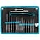 DURATECH 14 Piece PunchChiselAlignment Tool Set Including Pin Center and Nail Punches Alignment Tool Cold Chisels Chisel Gauge with Rolling Pouch