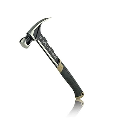 Spec Ops Tools Framing Hammer for Carpentry Demolition Magnetic Nail Holder Rip Claw Smooth Face 22 Oz