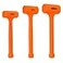 NEIKO 02888A Dead Blow Hammer Set 3pc Neon Orange Deadblow Mallet 1lb 2lb 3lb Hammers Spark and Rebound Resistant Unibody Molded Checkered Grip