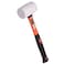 Edward Tools White Rubber Mallet Hammer Non marking Durable EcoFriendly Hammer for Flooring Camping Tent Stakes Woodworking Pavers Ergo Grip Handle Flat Surface Head 16 oz