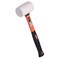 Edward Tools White Rubber Mallet Hammer Non marking Durable EcoFriendly Hammer for Flooring Camping Tent Stakes Woodworking Pavers Ergo Grip Handle Flat Surface Head 16 oz