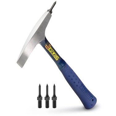 ESTWING WeldingChipping Hammer 13 oz USA Made Slag Removal Tool with Replaceable Steel Tips Shock Reduction Grip E3WCT
