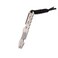 Hamans Titanium Pry Bar with Nail Puller Bottle Opener Function with Pocket Clip Grey