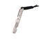 Hamans Titanium Pry Bar with Nail Puller Bottle Opener Function with Pocket Clip Grey