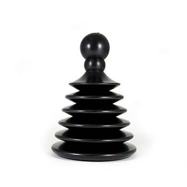 Master Plunger Mighty Tiny Plunger Designed for BathroomKitchen Sinks Perfect for RVs Unclogs Fast Easy Patent Pending Black