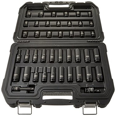 DEWALT Impact Socket Set Combination SAEMM 38Inch Drive 42Piece DWMT19248