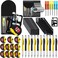 Saysurey 48 Pcs Mini Screwdriver Tape Keychain Set Multitool Pen Card Fathers Gifts Bulk Mini Tool Set for Adult Men Dad YellowBlack