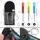 Saysurey 48 Pcs Mini Screwdriver Tape Keychain Set Multitool Pen Card Fathers Gifts Bulk Mini Tool Set for Adult Men Dad YellowBlack