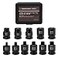 Mayouko 11PCS 38 Drive SAE Pipe Plug Socket Set Tapered Male Square Drive Chamfered Female Square Drive CRMO