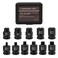 Mayouko 11PCS 38 Drive SAE Pipe Plug Socket Set Tapered Male Square Drive Chamfered Female Square Drive CRMO