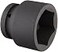 SUNEX TOOLS 555M 1Inch Standard Drive 6 Point Metric Impact Socket 55Mm